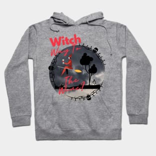 Witch Way To The Wine - Halloween Hoodie